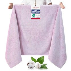TEXTILOM Oversized Bath Sheet, 100% Luxury Cotton, Extra Large Bathroom Towel, Quick Dry&Highly Absorbent&Soft and Washable Towels, Premium Hotel Quality, Spa Style, 102x203 cm - Lilac
