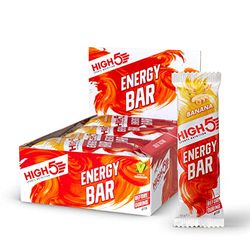 HIGH5 Energy Bars - High Carb Energy Bars for Running, Cycling & Hiking - Vegan Oat Bars with Real Fruits - Healthy Snacks for Adults - Snack Bars Multipack for Training & Racing (12x55g, Banana)