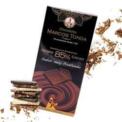 Chocolate Marcos Tonda – Chocolate Negro Gourmet 85% | Chocolate Puro Gourmet Boama | Chocolates Originales Para Regalar | Desde 1793