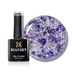 Bluesky Gel Nail Polish 10ml, Purple Crystal - SPZ05, Purple Gel Nail Polish for 21 Day Manicure, Professional, Salon & Home Use, Requires Curing Under LED UV Nail Lamp