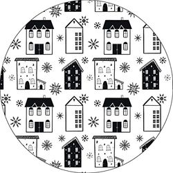 Bonateks, Ronde digitaal bedrukte muismat, antislip onderkant, voor kantoor en thuis, diameter: 22 cm