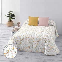 BELUM | Bouti Quilt 100 g Bed 180 cm, Product: 280 x 270 cm, Fabric: 100% Organic Cotton, 175 Thread Count, Oeko-Tex Certified, Model: Akaroa