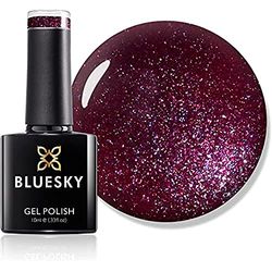 Vernis à ongles gel Bluesky, Perfect Purple LT081, paillettes violettes, longue durée, résistante aux puces, 10 ml (nécessite du séchage sous la lampe LED UV)