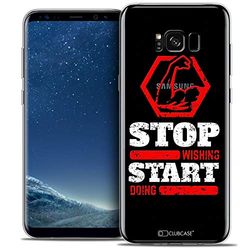 Caseink - Fodral för Samsung Galaxy S8 (G950) [Crystal Gel Motif HD kollektion citat design start Doing - mjukt - ultratunt - tryckt i Frankrike]