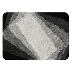 Spirella Tapis de Bain Acrylique KALI 40x60cm Noir & Gris