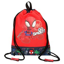 Marvel Go Spidey rugzak, rood, 27 x 34 cm, polyester, Azul Y Amarillo, rugzak