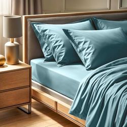 Sábana Bajera Ajustable tamaño Individual Ranforce (90 x 200 + 30 cm), 100% algodón, 145 Hilos, Lavable a máquina a 30 °C, Ropa de Cama Suave y Duradera, Color Verde Menta