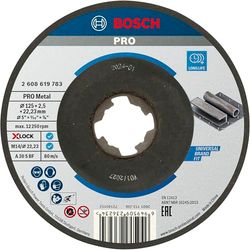 Bosch Professional Standard for Metal X-LOCK Disque à tronçonner pour métal 125 x 2,5 x 22,23 mm