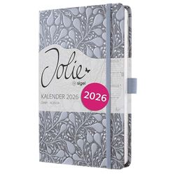 SIGEL J6361 Weekly planner Jolie 2026-1 year - approx. A5 - Enchanted Sky - 2 pages = 1 week - hardcover - 80 gsm - ocean blue/black - 174 p. - FSC-certified