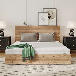 Novilla Materac 90 x 200 cm, H2 i H3, 7-strefowy materac z zimnej pianki, poszewka nadaje się do prania w 60°, materac piankowy, zwijany materac 2 w 1, certyfikat Öko-Tex, wysokość 14 cm