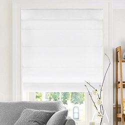 CHICOLOGY Stores Romains pour fenêtres, Rideaux Romains, Stores Romains, Stores occultants pour pièce, Pare-Soleil de fenêtre, 86,4 x 162,6 cm (l x H), Neige Belge (confidentialité et filtrage de la