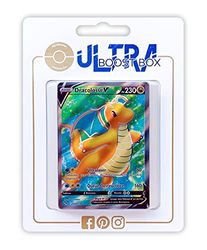 Dracolosse V 76/78 Full Art - Ultraboost X Epée et Bouclier 10.5 Pokémon GO - Coffret de 10 Cartes Pokémon Françaises