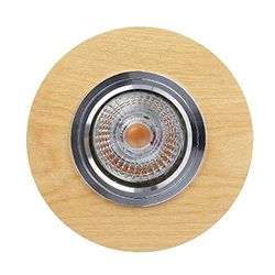 Homemania HOMBR_0061 Plafondlamp, metaal, hout, 10 x 10 x 1