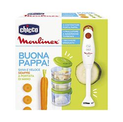 Chicco blender, 3 containers, wit