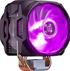 Cooler Master MasterAir MA610P RGB Refoidisseur CPU, 2 Ventilateurs MasterFan 120 Air Balance RGB en Push Pull, 6 Caloducs, Plaque de Contact Élargie, Compatibilité Universelle, Contrôleur RGB Inclus