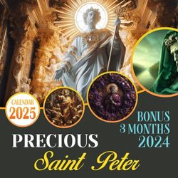 Precious Saint Peter Calendar 2025: From October 2024 to December 2025, Including Bonus 3 Months 2024 with Photography of Wonder Saint Peter, Perfect for Organizing and Planning