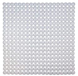 ID Mate 525230 Burbujas Alfombra Suelo de Ducha PVC, Transparente 52 x 52 x 0,4 cm