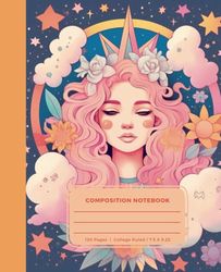 Composition Notebook: Pink Witch || College Ruled, 120 Pages, 7.5 x 9.25