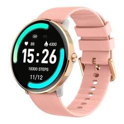 Cool Smartwatch, AMOLED-display voor altijd van siliconen, roze, voor oproepen, gezondheid, sport, Roze, Grande, Modern