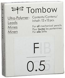 Tombow Ex-05P-F - Caja 12 Tubos con 12 Minas, 0.5 Mm