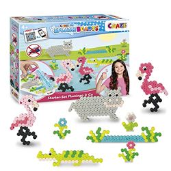 Craze Splash Beadys Flamingo kit de manualidades para niños, Perlas de agua de colores con forma de animales, Cuentas de agua sin plancha