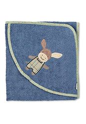 Sterntaler Badhanddoek met capuchon 100x100 Emmilius blauw