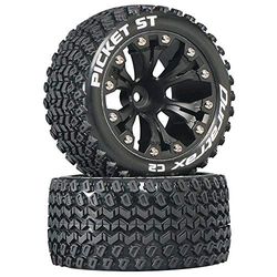 Duratrax Picket ST 2.8 Truck 2WD Mntd 1/2 Offset C2 Tires (2 stuks), zwart
