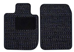 B&B Autosport Peugeot 308 Wagon 2017, 2018 Floor Mats, Left Hand Drive, 2 pc Set - COCO Blue-Black-White