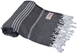 Bersuse 100% Cotton - Anatolia Turkish Towel - Black