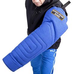 DINGO GEAR Very Hard Nylcot Bite Sleeve with Handle and Grip Inside the Bite Guard for IGP, K9, Sports, Dog Training, Blue, Bite Level 5 - Master (S01970)