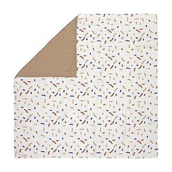 LÄSSIG Babydeken, wikkeldeken, knuffeldeken, knuffelzacht, ademend, Heavenly zachte deken, Little Mateys Sprinkles, koningsblauw