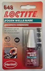 Adhésif liquide pour la fixation de roulements et autres composants cylindriques aux arbres et aux boîtiers.