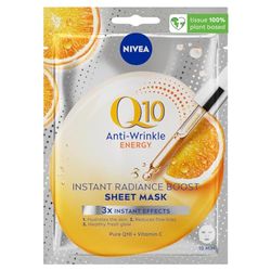NIVEA Q10 ENERGY Maschera antirughe in fogli 1 pezzo