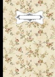 vintage floral notebook, journal vintage: A4,vintage soft cover,90 pages