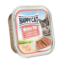 Happy Cat Minkas Duo Aves & Salmon Paté 100 g
