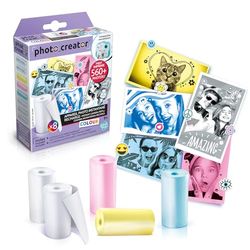 Canal Toys Fotocamera istantanea-Kit di Ricarica con Carta Speciale Color-CLK 016, Bianco