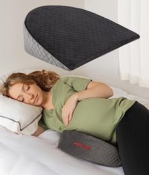 Kölbs Pregnancy Pillow, Wedge Shaped Memory Foam for Sleeping, Back, Knee and Legs Support for Abdominal Support