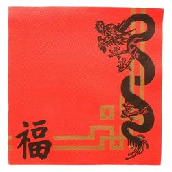 "Double Point" Napkins Ecolabel "China" 18 Gsm 40X40 Cm Red Tissue - 1200 Units