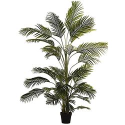 DRW Plante Artificielle Palmier en polyéthylène et Tissu Vert 200 cm, 200cm