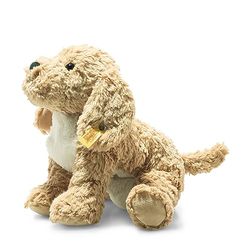 Steiff Soft Cuddly Friends Berno Goldendoodle 099175-Peluche para niños, Suave y Acogedor, Lavable, Talla única, Color Beige, 26 cm (099175)