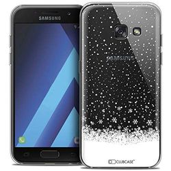Caseink fodral för Samsung Galaxy A7 2017 A700 (5.7) fodral [kristallgel HD mönster julkollektion 2017 snöflingor design - mjuk - ultratunn - tryckt i Frankrike]