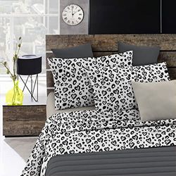 Italienska Bed Linen Full Fashion Säng, Mikrofiber, Ingrid, En Square och halv (B-CL-FH-1PM-21)