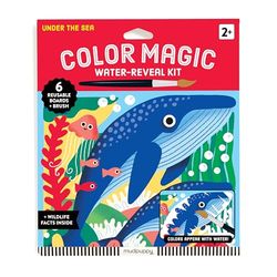 Mudpuppy Under The Sea – Color Magic Water Reveal Kit with Illustrations of Ocean Creatures for Children Ages 2 and Up