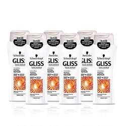 Gliss shampooing réparation Total – Paquet de 6 x 250 ml – Total : 1500 ml
