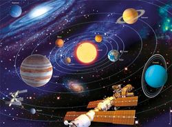 Ravensburger - Pussel för vuxna - Pussel 500 bitar - Solsystem - Vuxna och barn från 12 år - Högkvalitativt pussel - Rymd och universum - 12000202