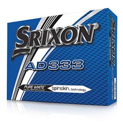 Srixon Ad 333, Bolas de golfe para homem, branco, tamanho único