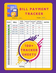 Monthly Bill Payment tracker: Bill payment checklist: Bill payment Notebook - size: 8.5" x 11" 100+ Pages