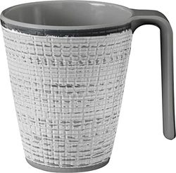 BRUNNER 0830035N.C7X Camping Mug with Anti-Slip Base, Tivoli Collection 30 cl, Grey/Black, Durable Material, Shatterproof Mug