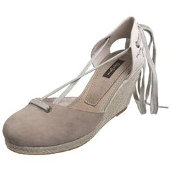 Pepe Jeans Schoeisel Dames Niza Wedges Heel NZ-235, Taupe, 6 UK