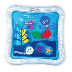Baby Einstein - Opus's Ocean of Discovery, waterspeelmat, buiktijdactiviteit, 6 zeedieren onder het oppervlak, opblaasbare zijkanten, pasgeborenen +